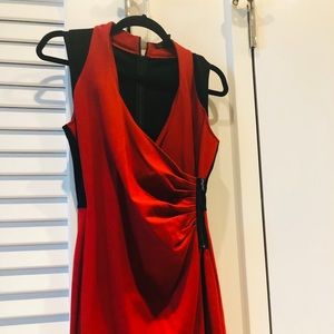 Kenneth Cole Red & Black Dress- Size 4